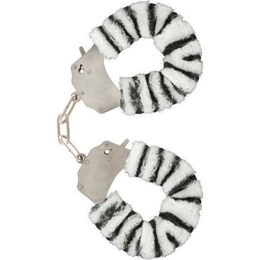 TOYJOY - FURRY FUN BONDAGE ZEBRA CUFFS