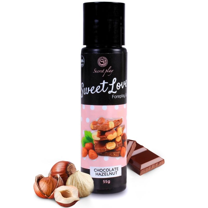 SECRETPLAY - SWEET LOVE GEL SCHOKOLADE MIT HASELNUSS 60 ML