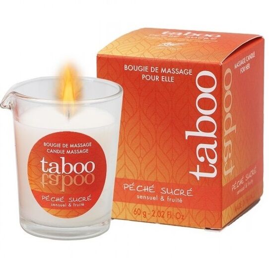 RUF - TABOO MASSAGE CANDLE FOR YOUR NECTARINE SCENT PECHE SUCRE