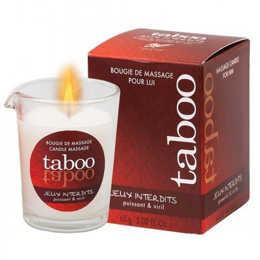 RUF - TABOO MASSAGE CANDLE FOR HIM INTERDITS GAMES WILD LICHEN SCENT