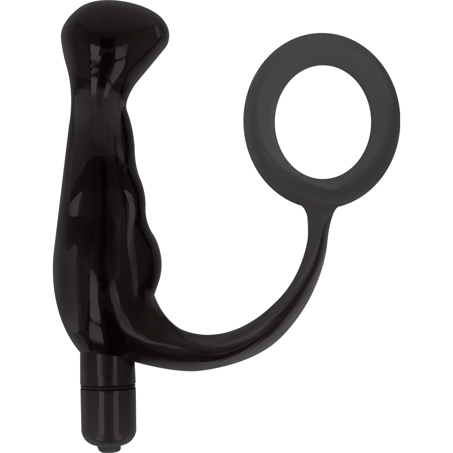 ADDICTED TOYS - VIBRATOR- BLACK TICO PROSTICS 10 CM