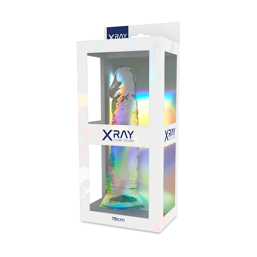 X RAY - TRANSPARENT DILDO 19 CM -O- 4 CM