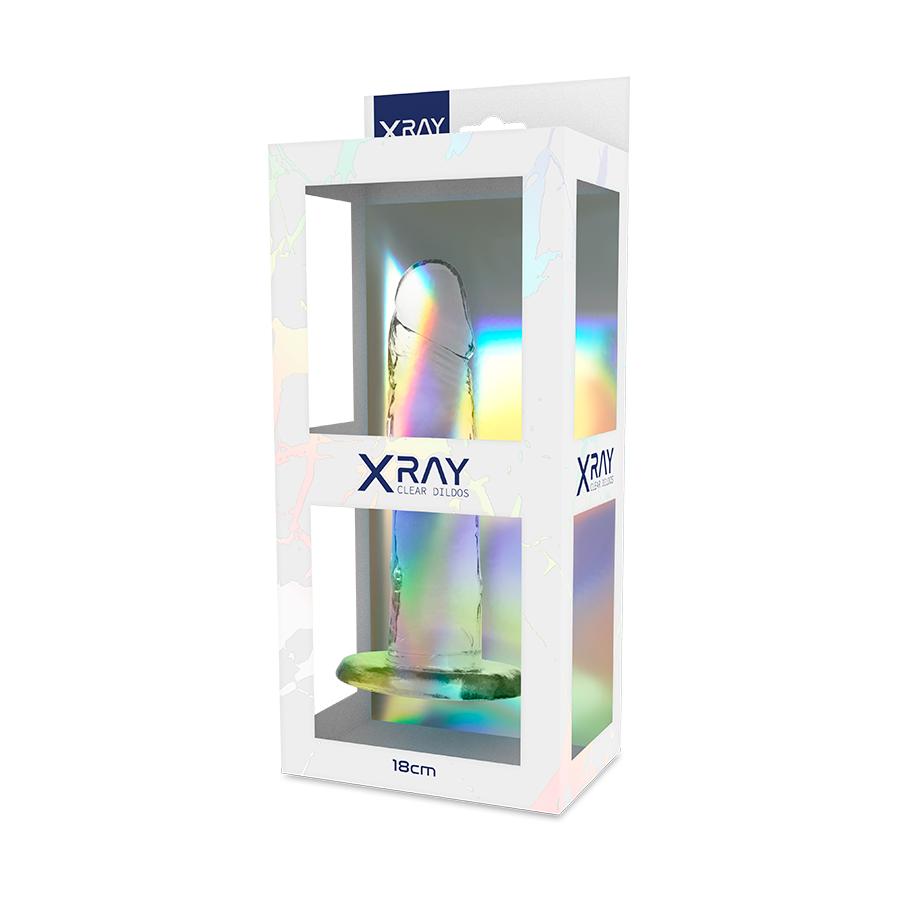 X RAY - TRANSPARENT DILDO 18 CM -O- 4 CM