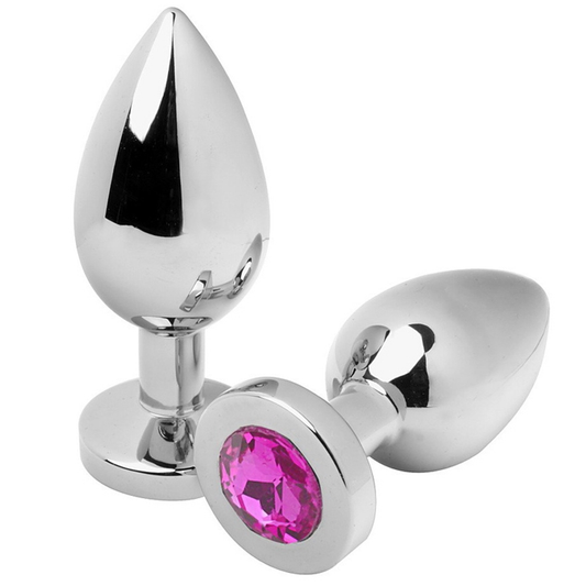 METAL HARD - PINK DIAMOND ANAL PLUG MEDIUM 7.62CM