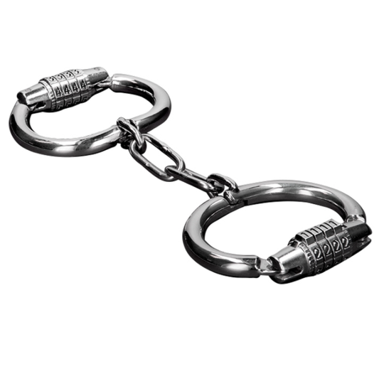 HARD METAL - HARD METAL HANDCUFFS WITH COMBINATION LOCK