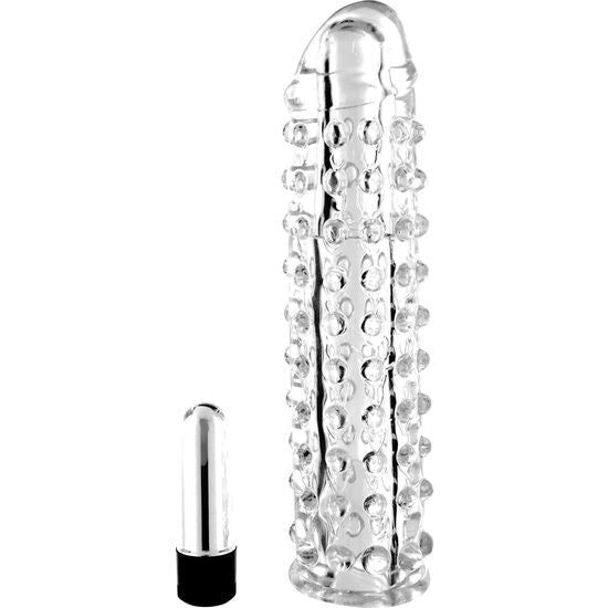 SEVEN CREATIONS - TRANSPARENT VIBRATING PENIS SHEATH