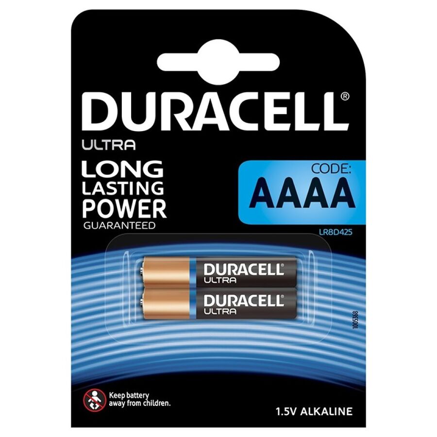 DURACELL - ULTRA POWER ALKALISCHE AAAA-BATTERIE MX2500 1,5 V 2 EINHEITEN