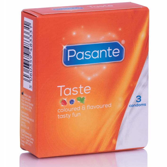 PASANTE - OF FLAVORED CONDOMS 3 UNITS