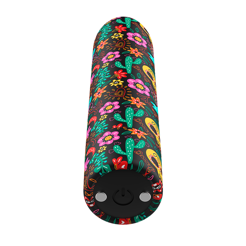 CUSTOM BULLETS - CUSTOM FLORAL RECHARGEABLE BULLETS 10 INTENSITIES