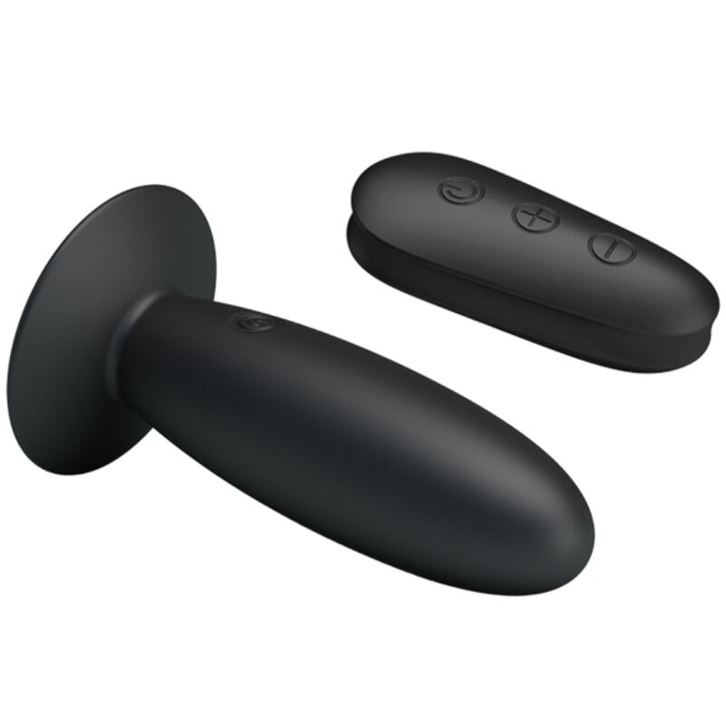 MR PLAY - PLUG ANAL COM CONTROLE REMOTO VIBRAO PRETO