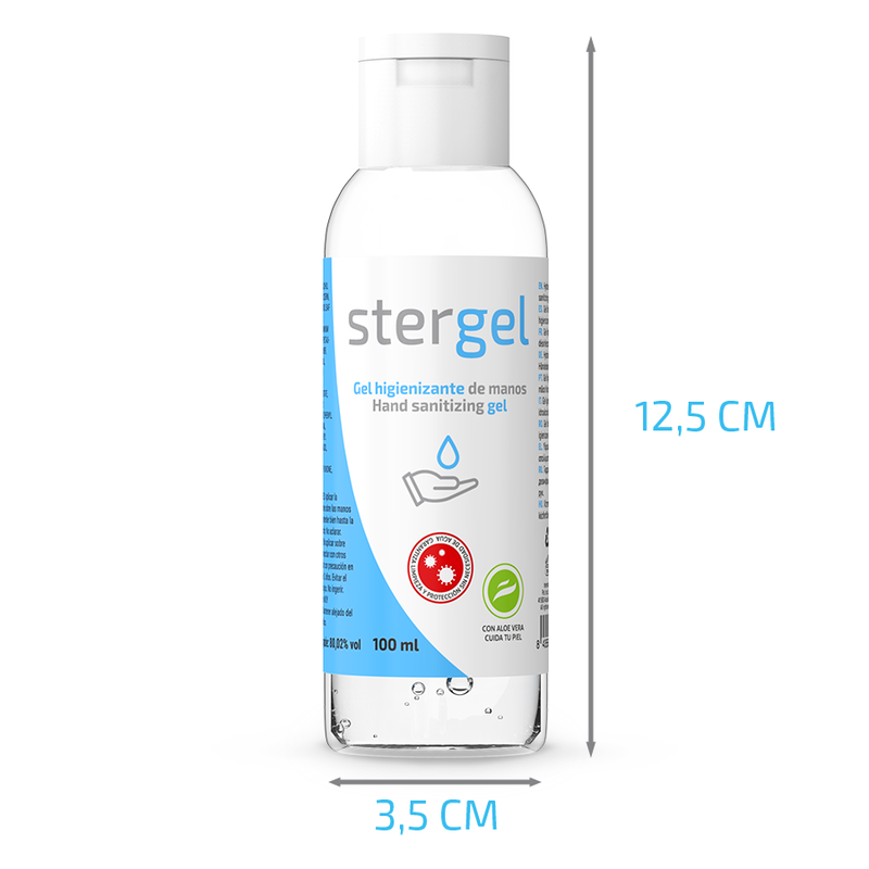 STERGEL - ALOE VERA HYDROALCOHOLIC HAND DISINFECTANT GEL 100ML 