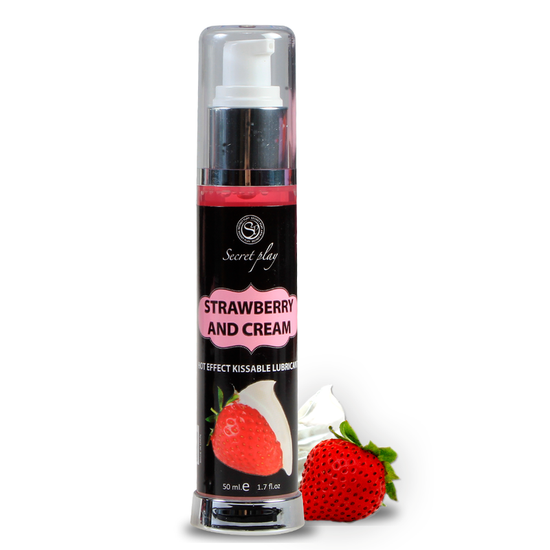 SECRETPLAY - 2-1 HEAT EFFECT LUBRICANT STRAWBERRY AND CREAM 50 ML