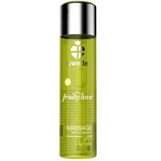 SWEDE - FRUITY LOVE MASSAGE OIL WARMING EFFECT VANILLA AND GOLDEN PEAR 60 ML.