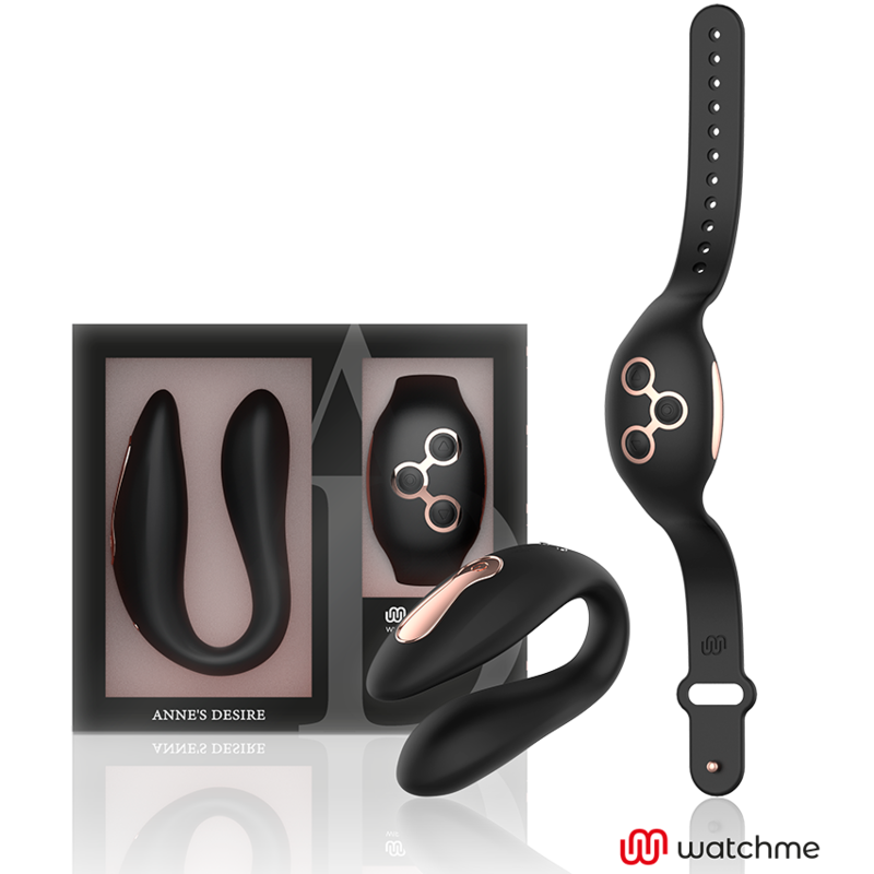 ANNE'S DESIRE - DUAL PLEASURE TECNOLOG A WATCHME PRETO/OURO