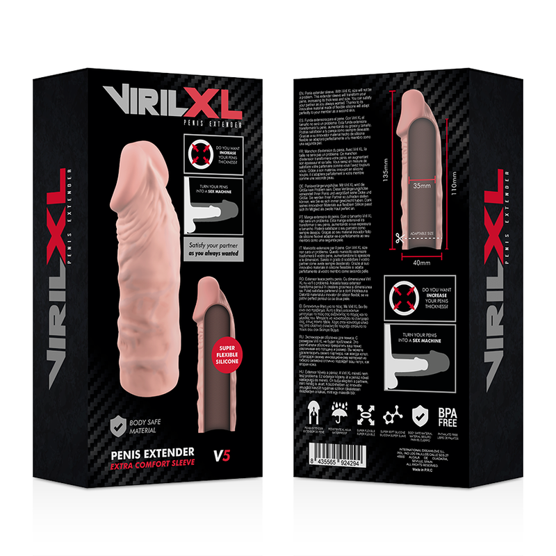 VIRILXL - LIQUID SILICONE NATURAL PENIS EXTENSION V5