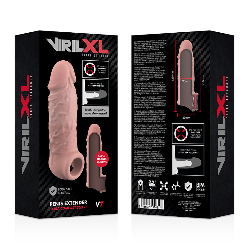 VIRILXL - LIQUID SILICONE NATURAL PENIS EXTENSION V7