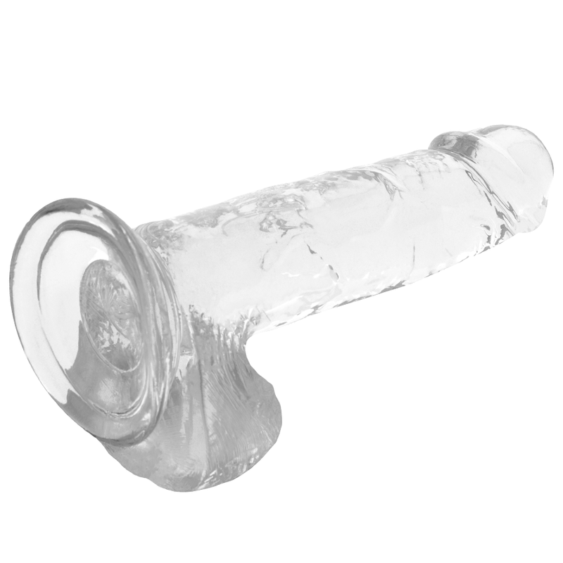 X RAY - HARNESS + TRANSPARENTER DILDO MIT KUGELN 20 CM -O- 4,5 CM