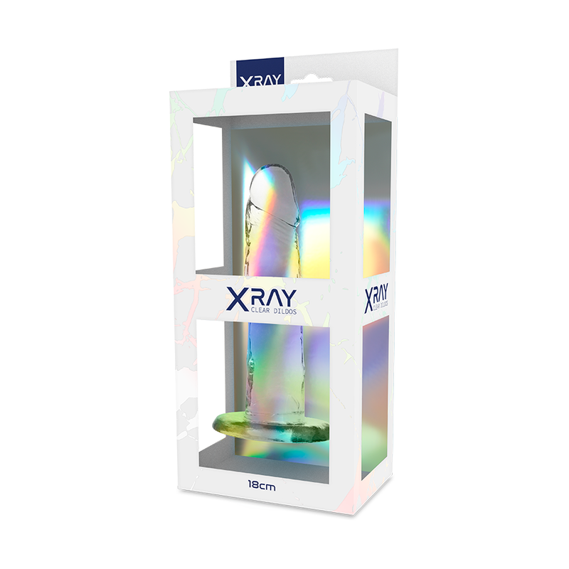 X RAY - HARNESS + TRANSPARENTER DILDO 18 CM -O- 4 CM