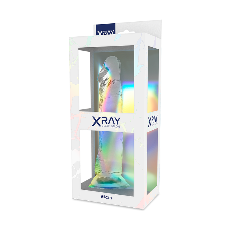 X RAY - HARNESS + TRANSPARENTER DILDO 21 CM -O- 4 CM