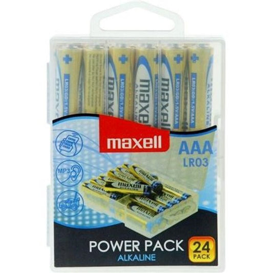 MAXELL - AAA LR03 ALKALISCHES BATTERIEPAKET * 24 BATTERIEN