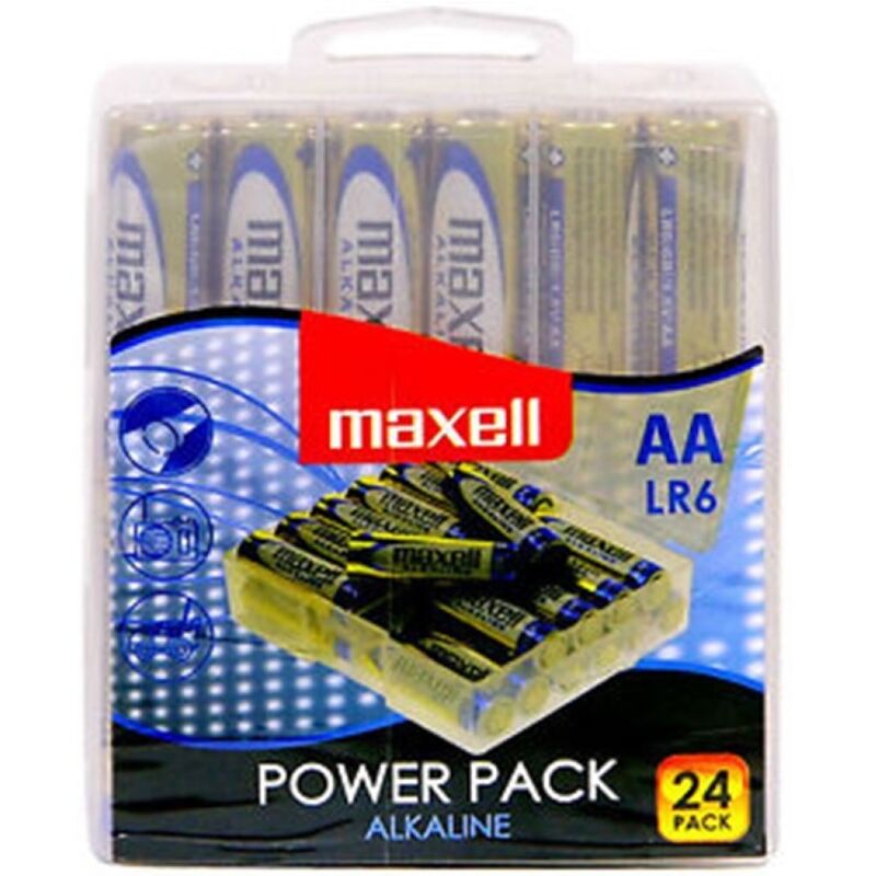 MAXELL - AA LR6 ALKALISCHE BATTERIEPACK * 24 BATTERIEN