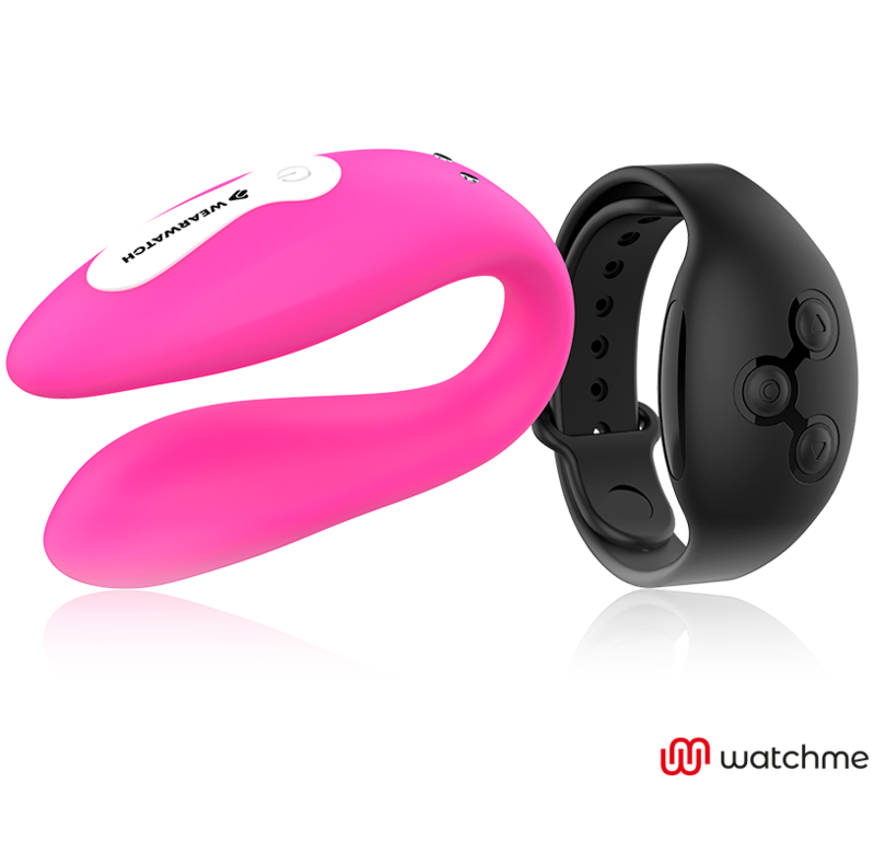 WEARWATCH - WATCHME VIBRATOR MIT DUALTECHNOLOGIE, PINK/JEANS