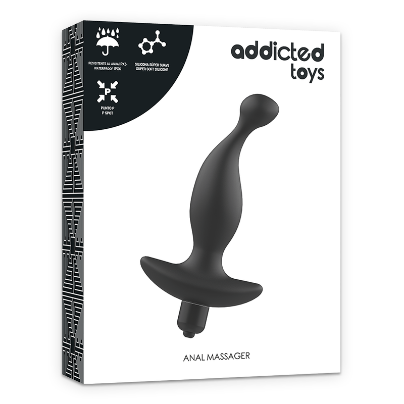 ADDICTED TOYS - ANAL MASSAGER WITH VIBRATIONMODEL BLACK 1