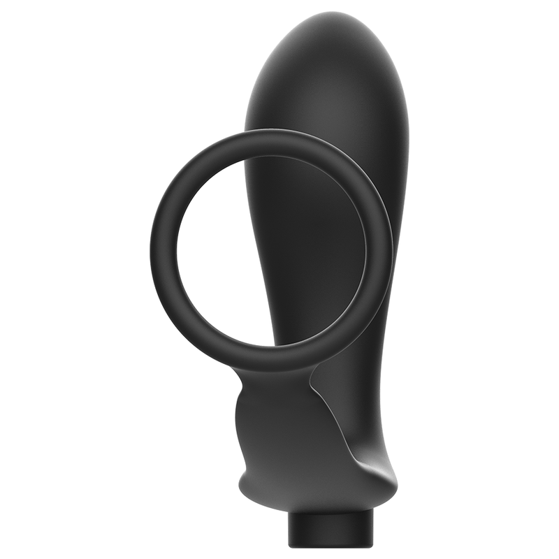 ADDICTED TOYS - REMOTE CONTROLLED COCK RING BLACK RECHARGEABLE ANAL PLUG