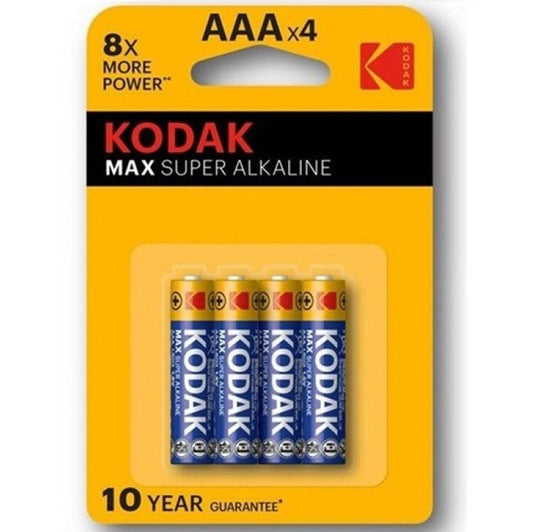 KODAK - MAX AAA SUPER ALKALINE BATTERY LR03*4